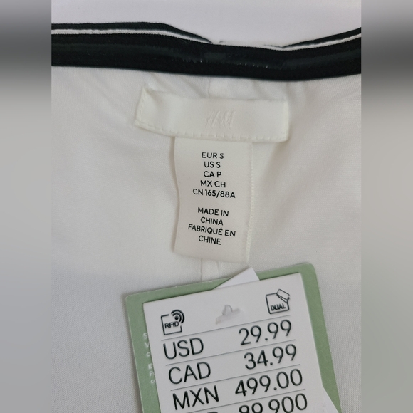 H&M 60% cotton, strapless top size s - Picture 8 of 8